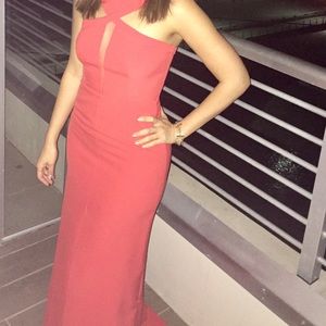 Bcbg full length red gown size 0